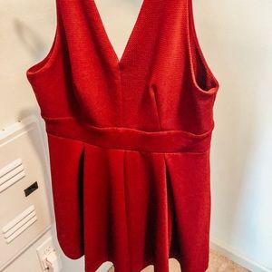 Maroon party dress.